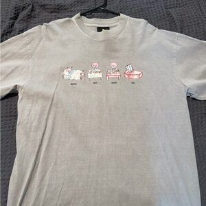 Teddy Fresh Gray Cartoon Graphic Tee